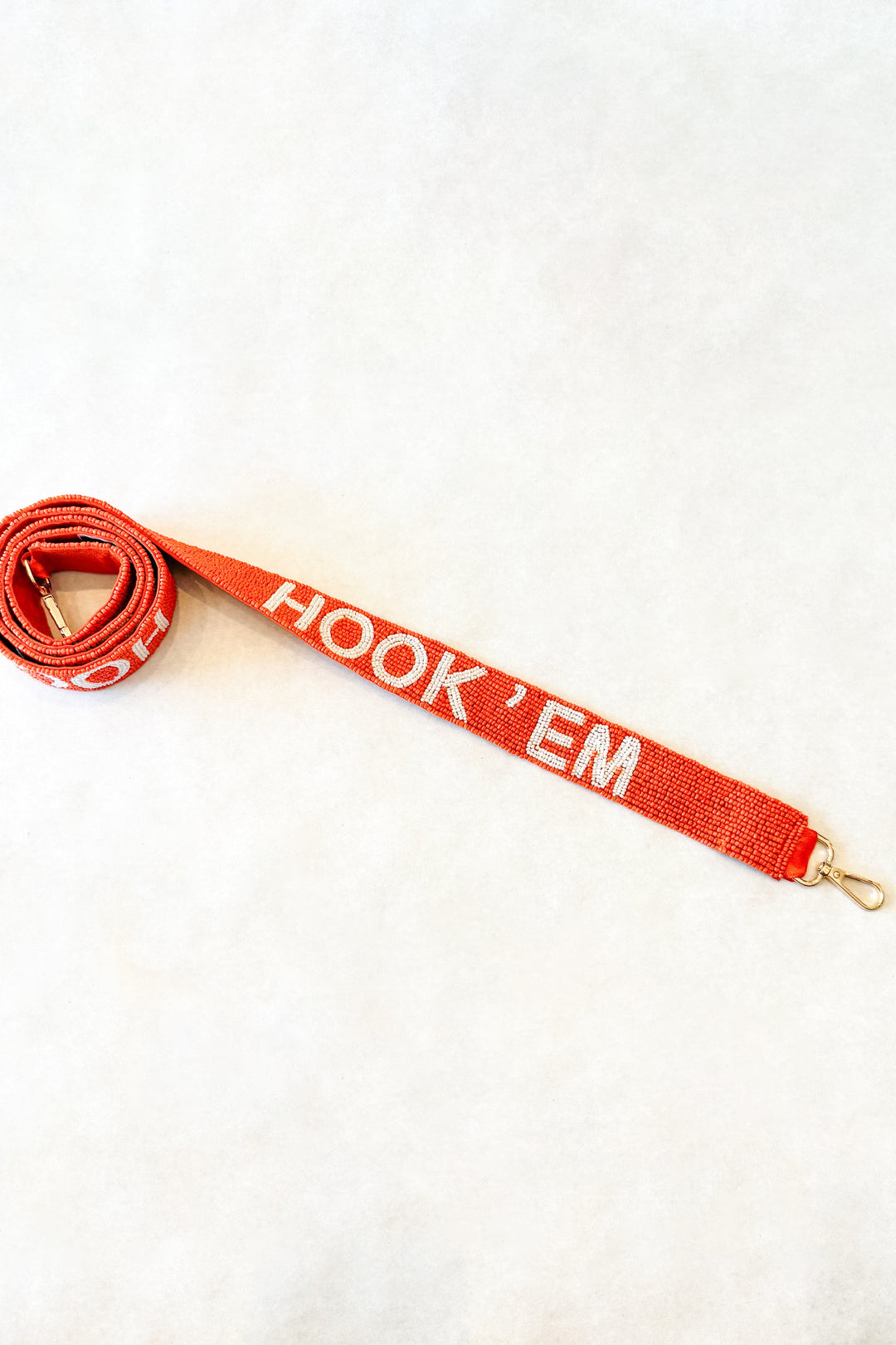 Texas Hook Em Beaded Purse Strap, Purse Strap, Game Day Bag, Game Day, Purse Accessories, Hook Em Horns Accessory