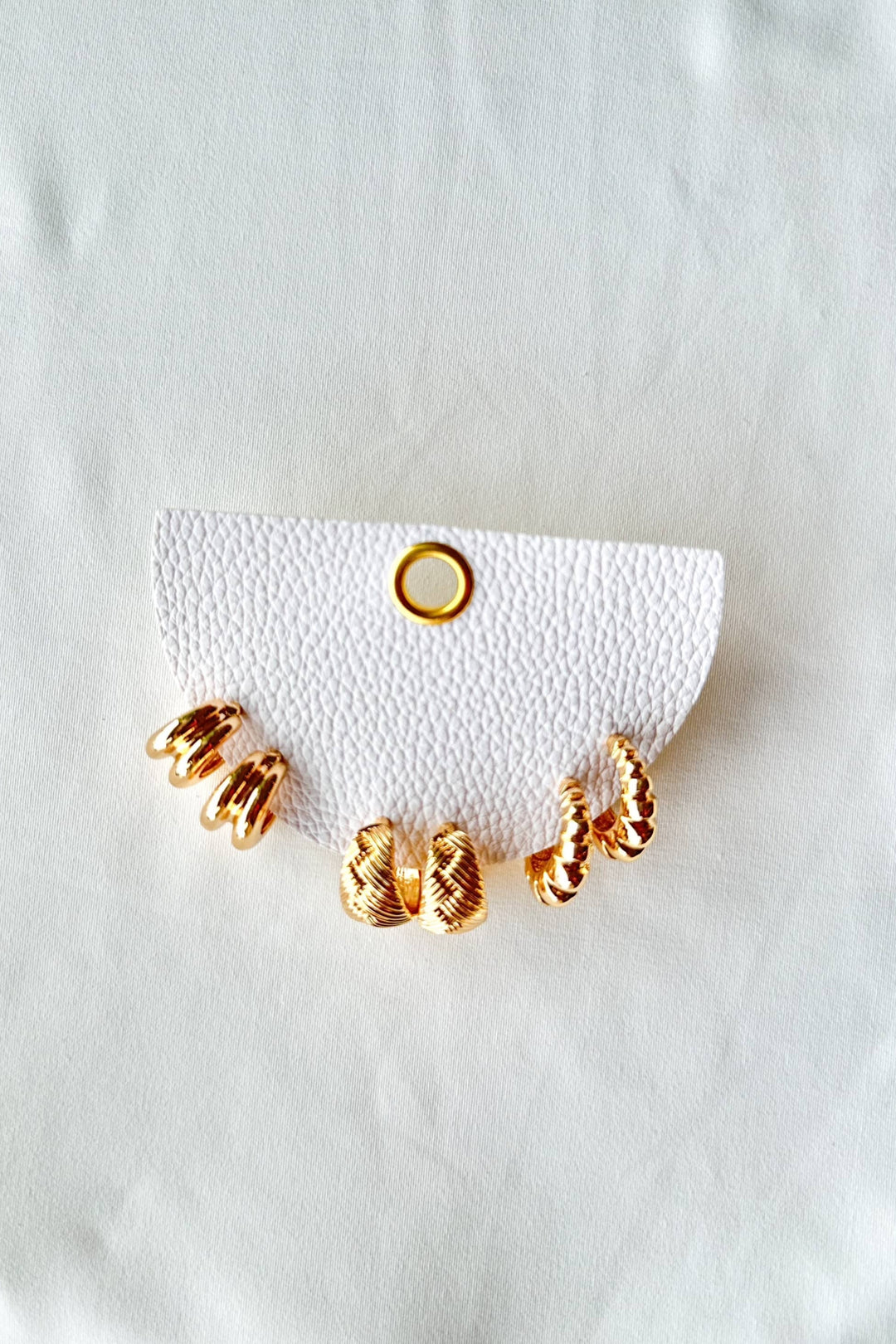 Textured Hoop Set, Adeline Boutique, Dallas Boutique, Hoop Set, Earring Set