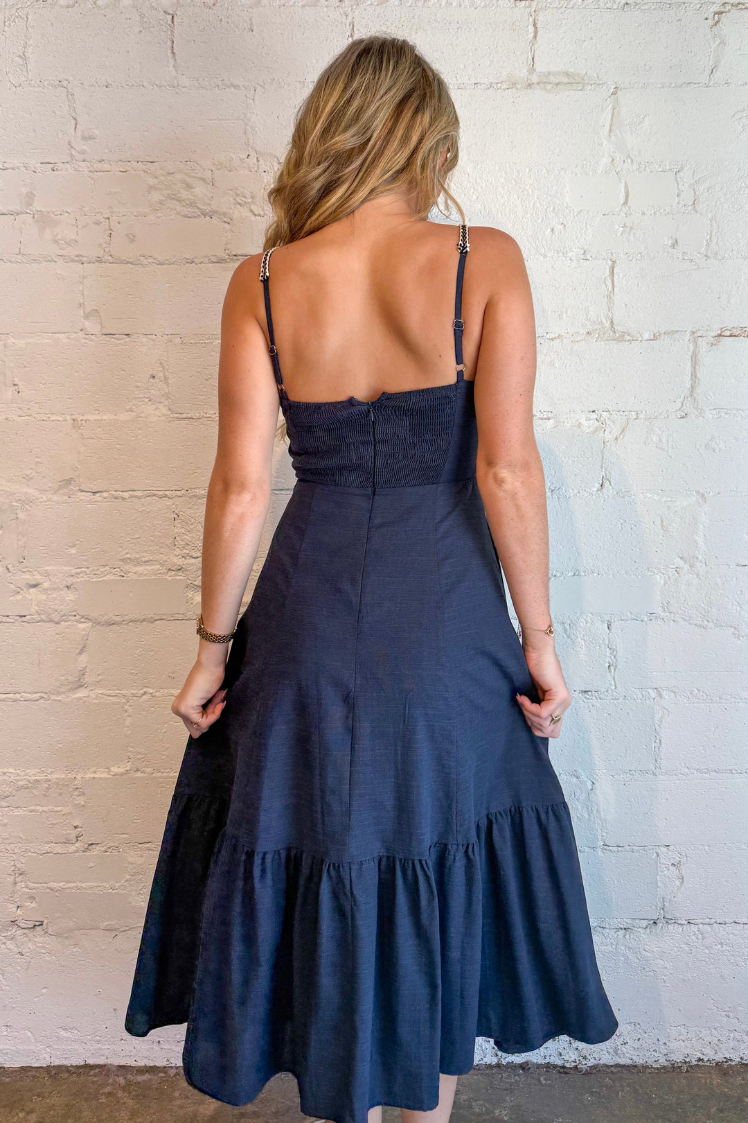 The Framed Midi Dress, adeline boutique, dallas boutique, boutique