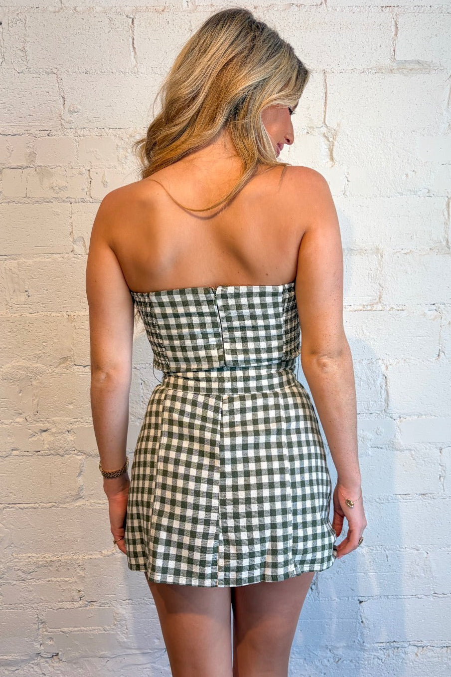 Summer gingham dress, boutique, dallas boutique