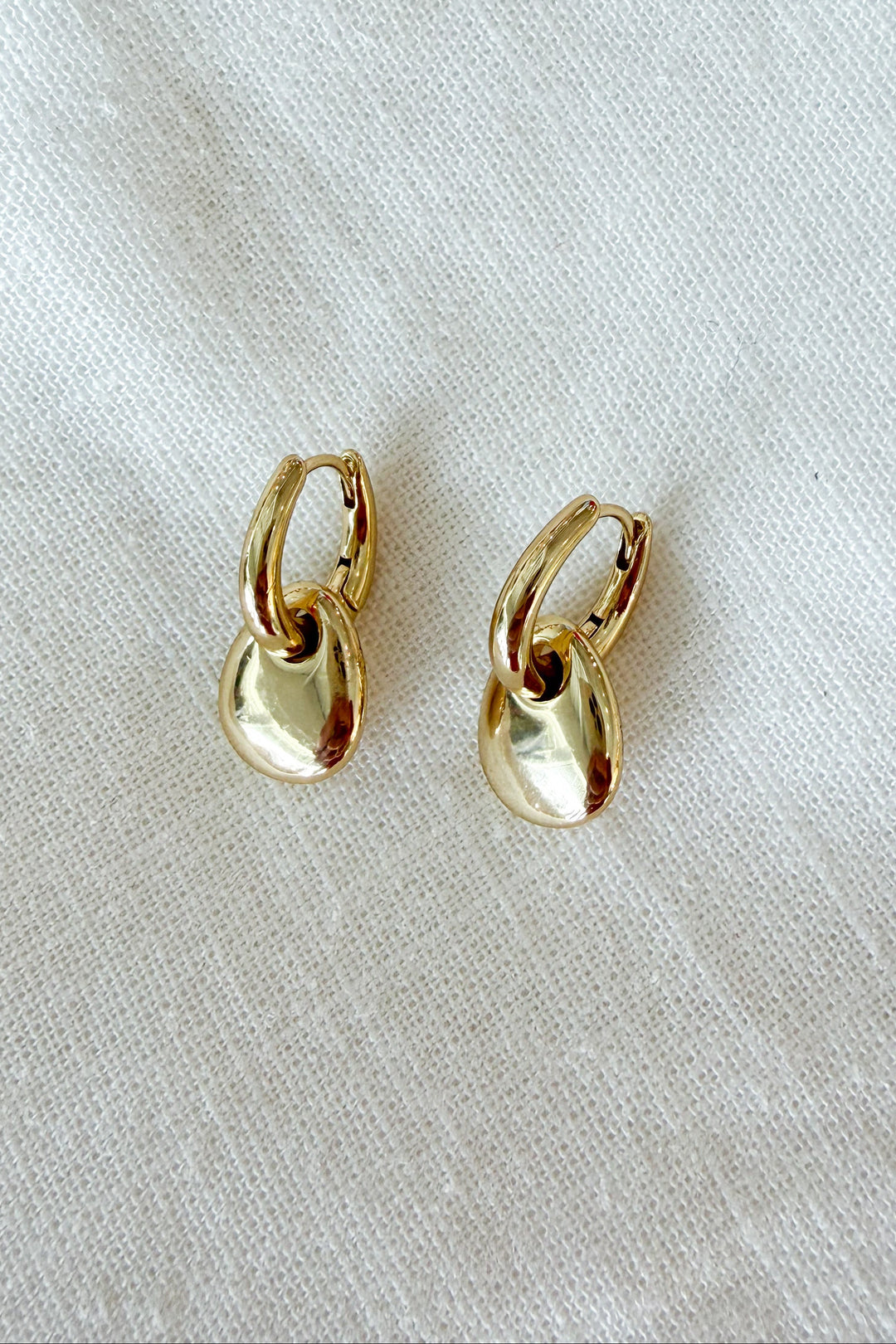 The Goldie Drop Hoop - Gold Dipped, adeline boutique, dallas boutique boutique