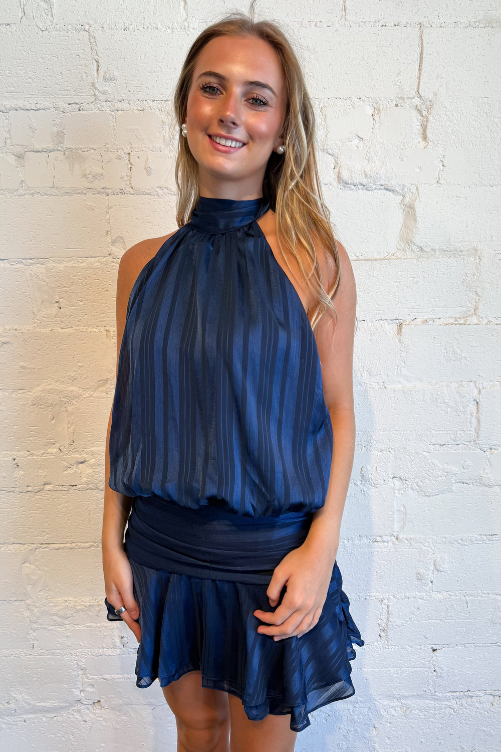 The Sweetest Thing Dress Navy, adeline boutique, dallas boutique, boutique