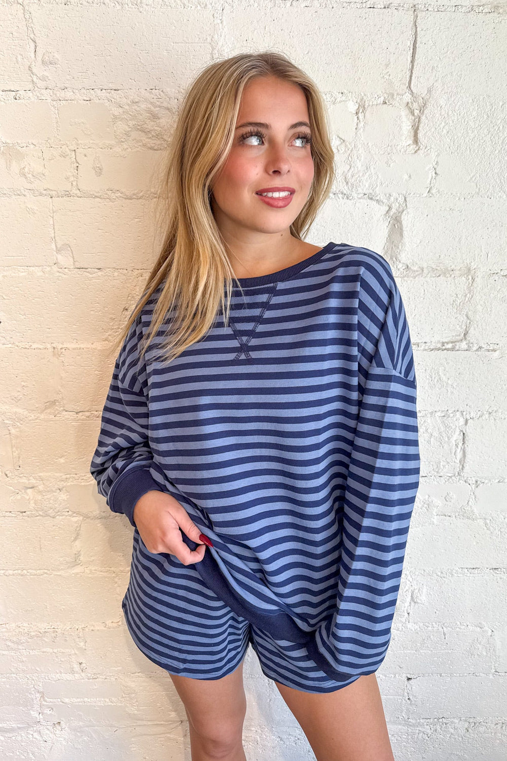 The Weekend Edit Long Sleeve Top, Long Sleeve Top, Tops, Sets, Matching Set, Two Piece Set, Loungewear, Lounge Set, Adeline Boutique, Dallas Boutique, Spring Styles, Women's Boutique