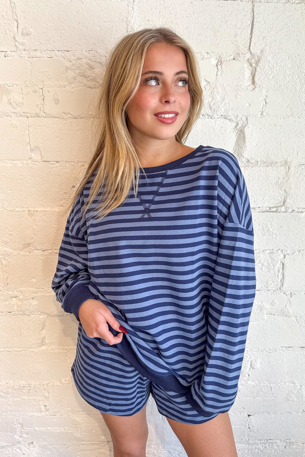 The Weekend Edit Shorts, Shorts, Bottoms, Loungewear, Sets, Matching Sets, Two Piece Set, Striped Set, Spring Styles, Adeline Boutique, Dallas Boutique, Short Set