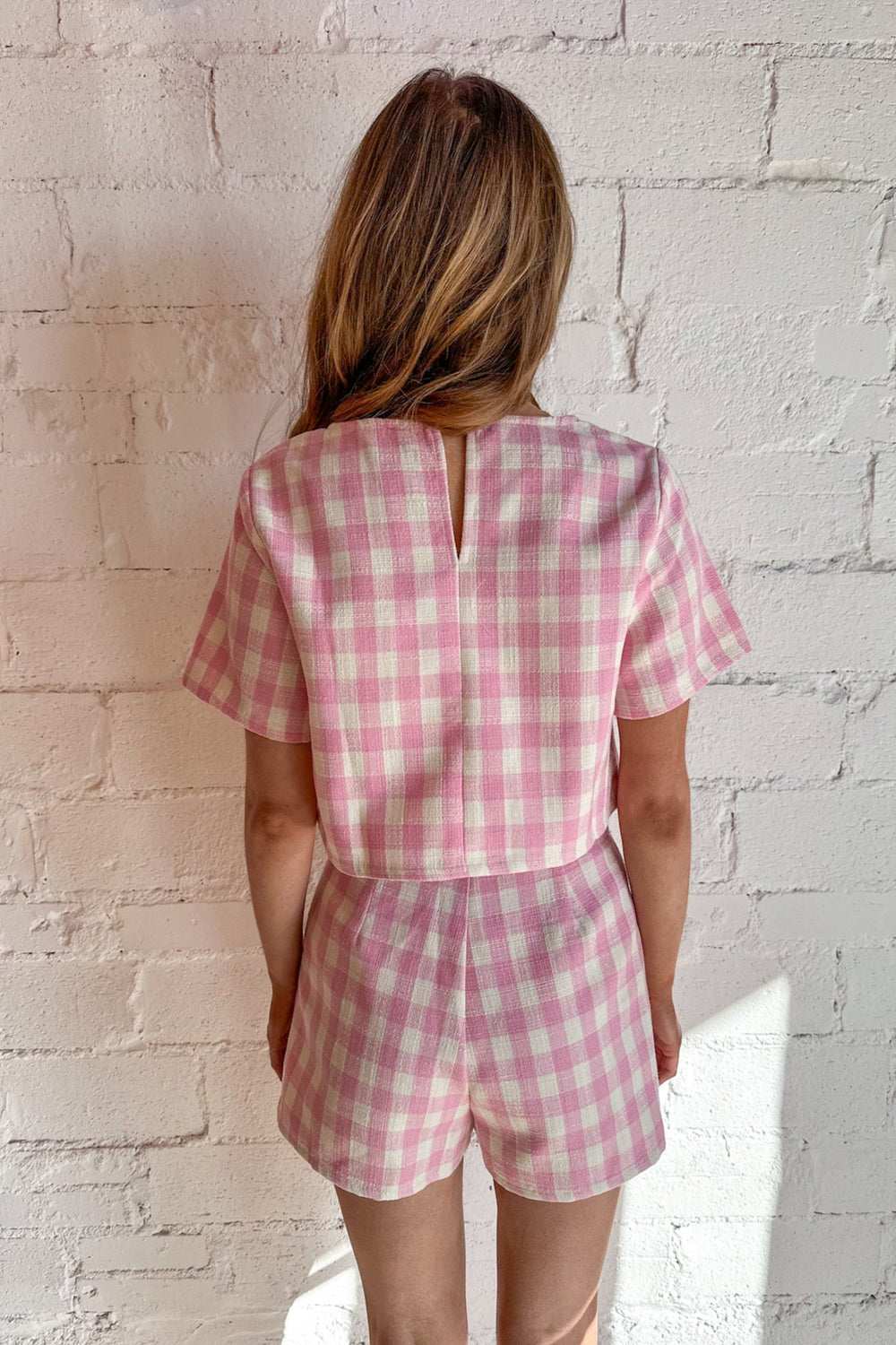 Tickled Pink Crop Top, Two Piece Set, Adeline Boutique, Valentines, Set