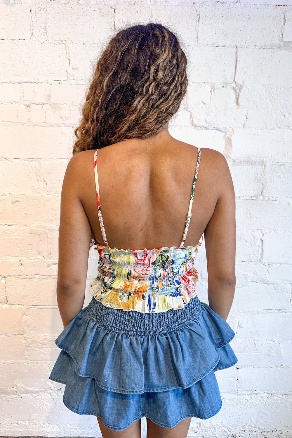 Tiered Twilight Denim Shorts, Denim, Denim Shorts, Shorts, Bottoms, Summer Styles, Adeline Boutique, Dallas Boutique, Summer Shorts