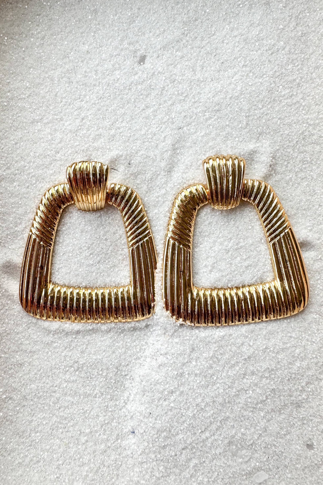 Tina Gold Dipped Statement Earrings, Earrings, Jewelry, Adeline Boutique, Boutiques, Dallas Boutiques