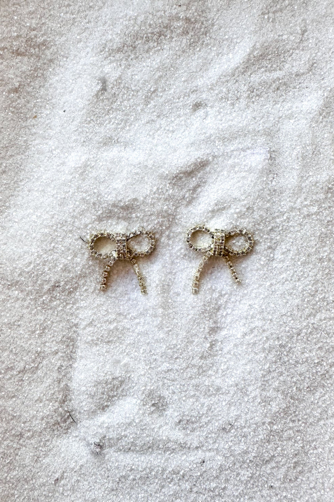 Tiny Diamond Bow Earrings, Bow Earrings, Earrings, Adeline Boutique, Dallas Boutique, Jewelry, Accessories
