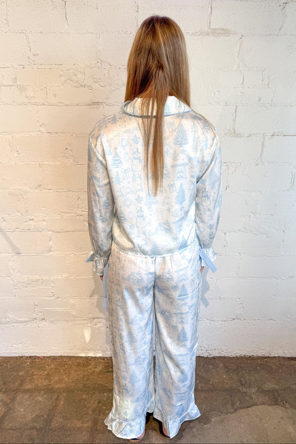 Toile Christmas Pajama Pants, Christmas Pajamas, Pjs, Pj Set, Loungewear, Adeline Boutique, Dallas Boutique