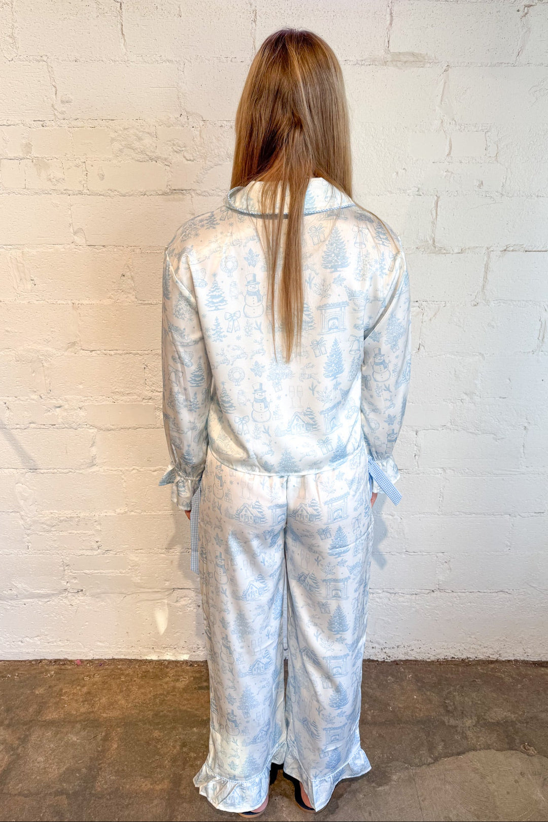 Toile Christmas Pajama Pants, Christmas Pajamas, Pjs, Pj Set, Loungewear, Adeline Boutique, Dallas Boutique