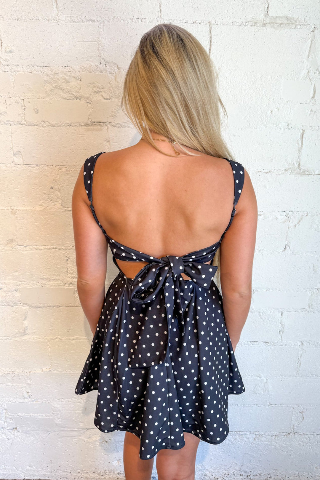 Twirl In Dots Dress, Polka Dot Dress, Dresses, Boutique Dresses, Adeline Boutique, Dallas Boutique, Womens Clothing Boutique, Flowy Dress