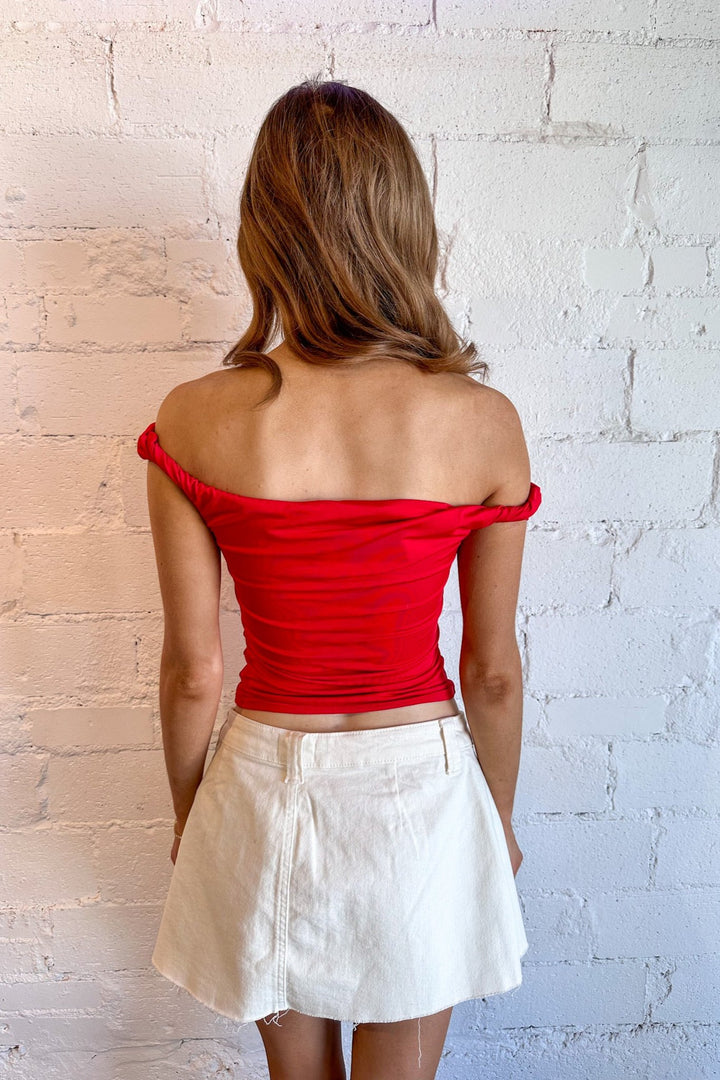Twisted Fitted Tank, Off the Shoulder Top, Fitted Tank, Going Out Top