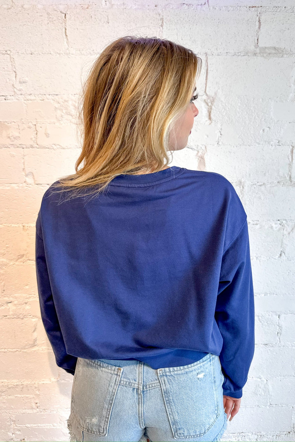 USA Cropped Sweatshirt, Sweatshirt, 4Th of July, USA, Adeline Boutique, Dallas Boutique, Graphic Tops