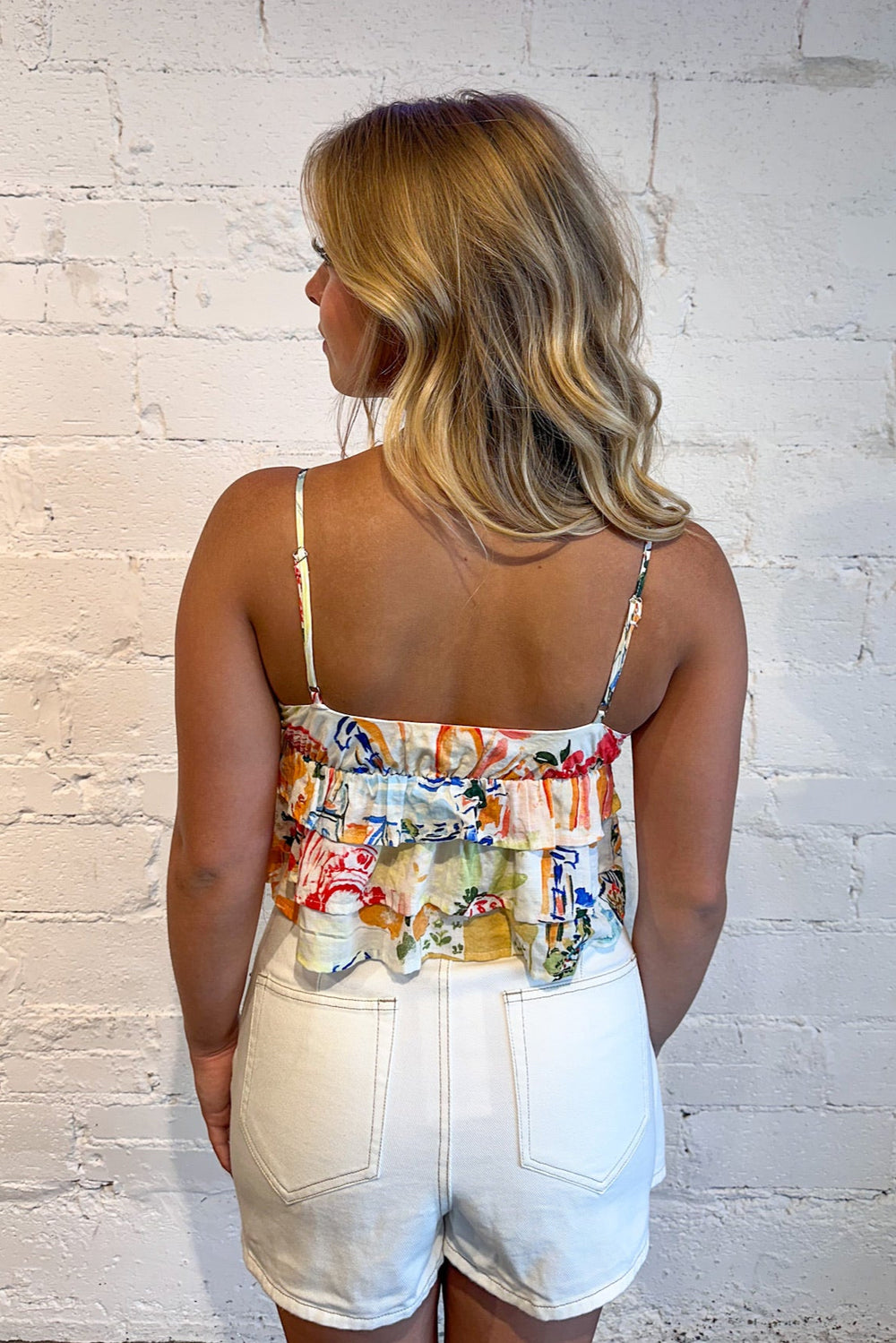 Vacation Vibes Ruffle Crop Top, Vacation Styles, Summer Styles, Tank Tops, Front Tie Top, Adeline Boutique, Dallas Boutique, Boutiques 