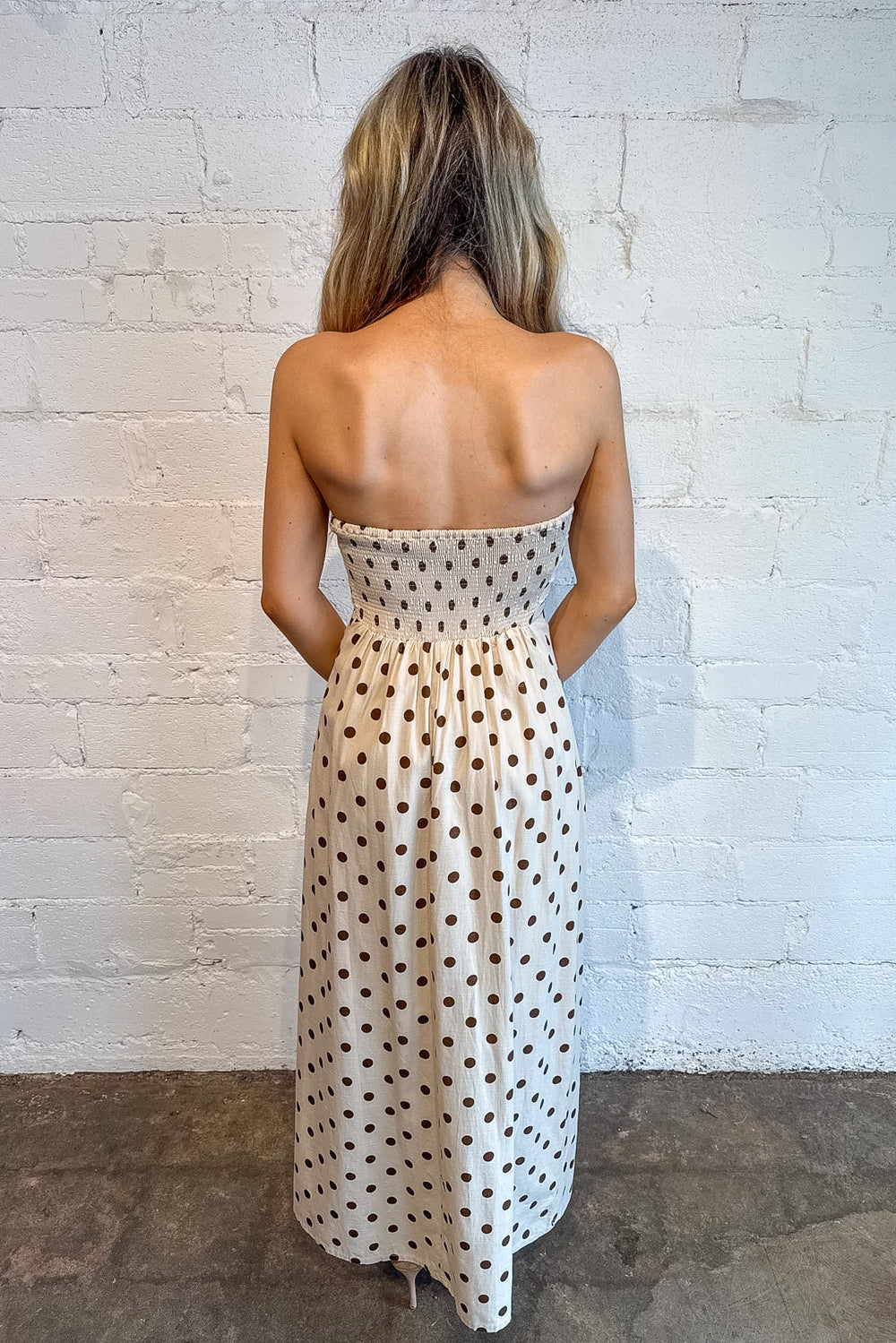 Vivian Polka Dot Maxi Dress Adeline Vivian Polka Dot Maxi Dress Adeline