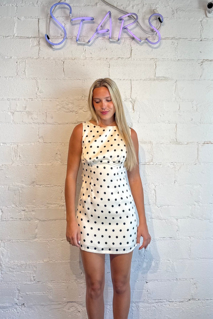 polka dot summer dress, boutique, dallas boutique
