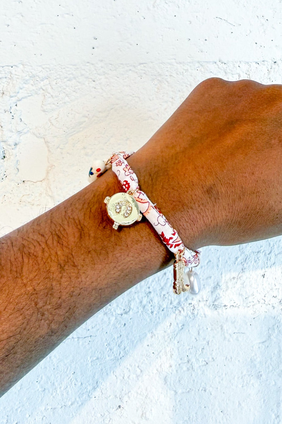 Western Scarf Charm Bracelet, Bracelet, Charm Bracelet, Adeline Boutique, Women's Boutique