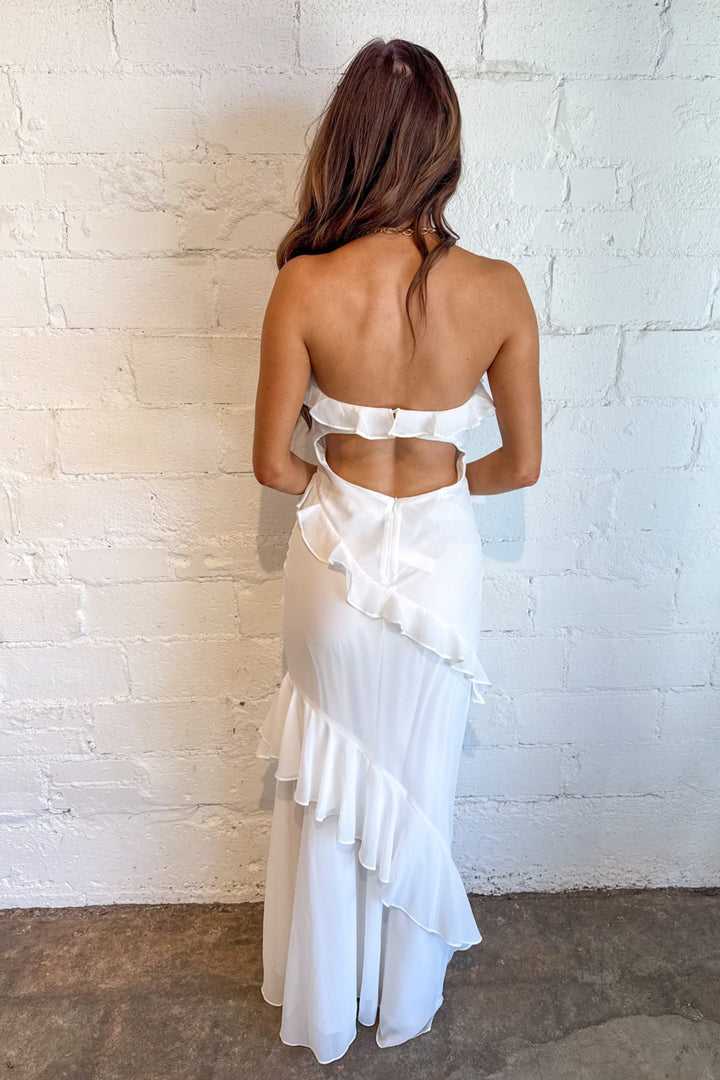 Andi Strapless Dress, Strapless Dress, Maxi Dress, Wedding Guest Dress, Adeline Boutique, Dallas Boutique, Boutique Dresses