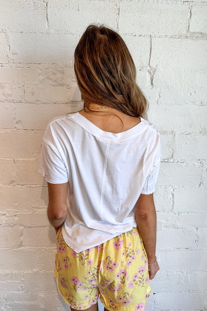 Baltimore V Neck Tee, Vneck Tee, Basic Top, Adeline Boutique, Dallas Boutique, Oversized Tee