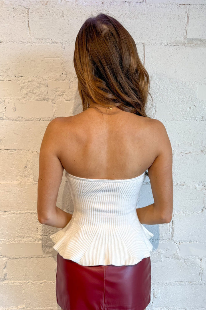 Falling Leaves Sweater, Sweater, Strapless Top, Fall Outfits, Adeline Boutique, Dallas Boutique, Tops