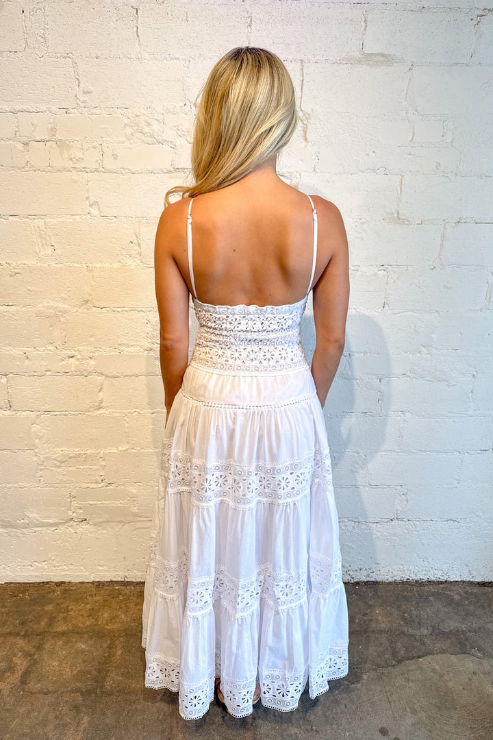 Floral Lace Solid Midi Dress, Maxi Dress, Women's Dresses, Spring and Summer Styles, Adeline Boutique, Dallas Boutique, Yellow Maxi Dress, White Dress