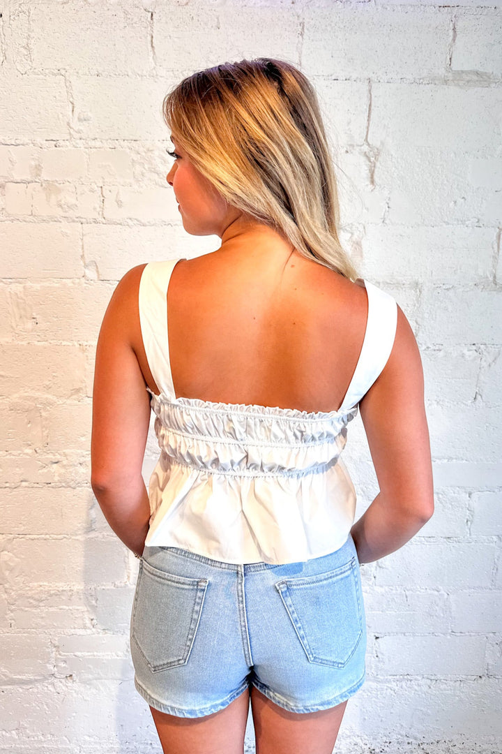 Franny Poplin Top, Tank Top, summer Styles, Adeline Boutique, Dallas Boutique, Boutiques, Crop Top