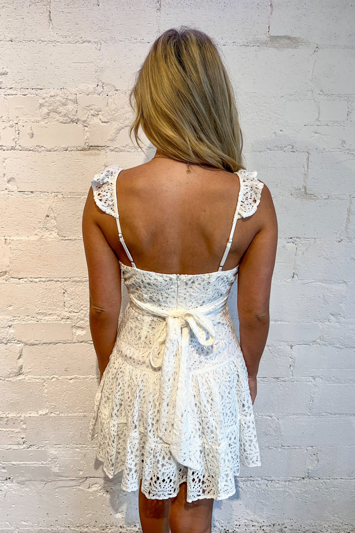Golden Hour Glow Dress, Spring Dress, Dresses and Rompers, Lace Dress, Yellow Dress, Adeline Boutique 