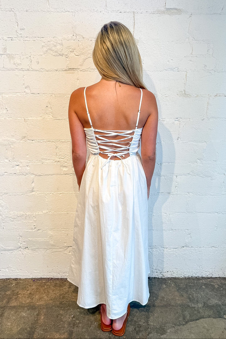Liv Maxi Dress, Maxi Dress, Spring and Summer Dresses,Adeline Boutique, Dallas Boutique, Dresses, Maxi, White Dress, Vacation Styles