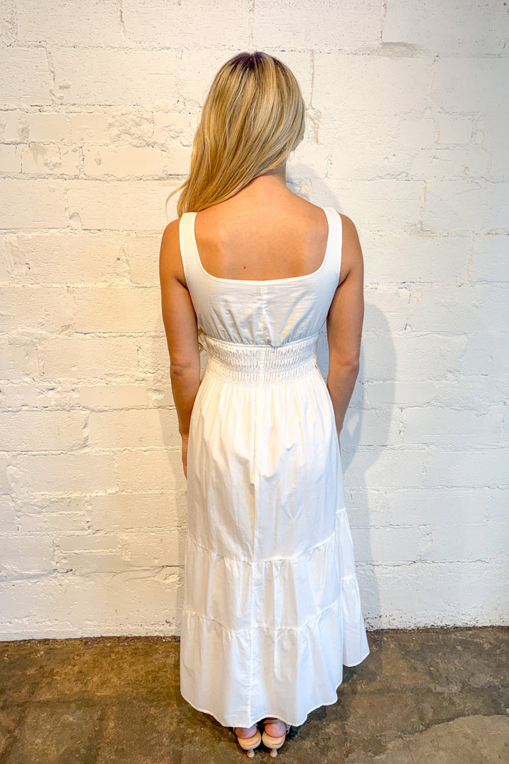 Shay Midi Dress, Midi Dress, Maxi Dresses, Adeline Boutique, Dallas Boutique, Boutique Dress, Easter Dress, White Dress, Spring and Summer Dress