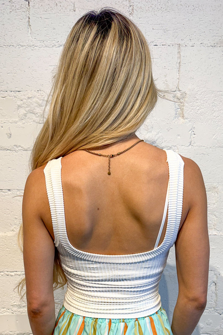 White clean slate henley, top, tops, dallas boutique, boutique