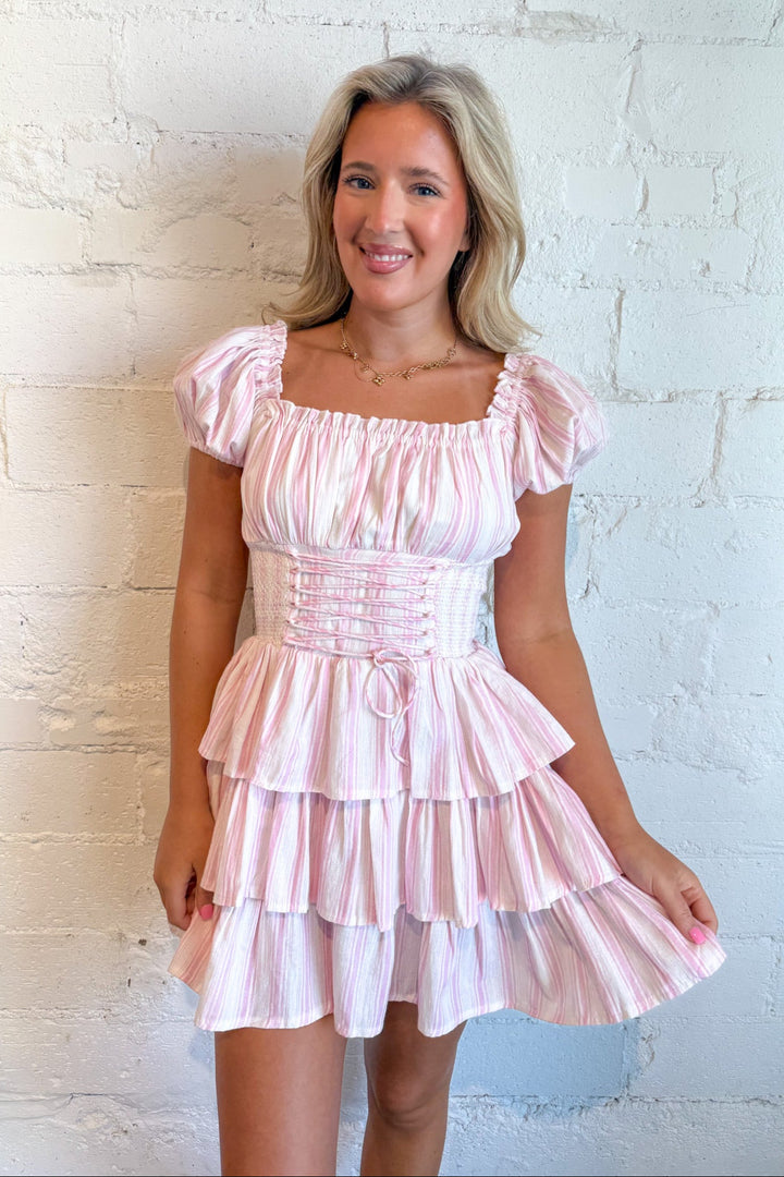 Wisteria Mini Dress, Babydoll Dress, Summer Styles, Rush Dresses, Sorority Dresses, Vacation Styles, Adeline Boutique, Dallas Boutique, Boutique Dresses