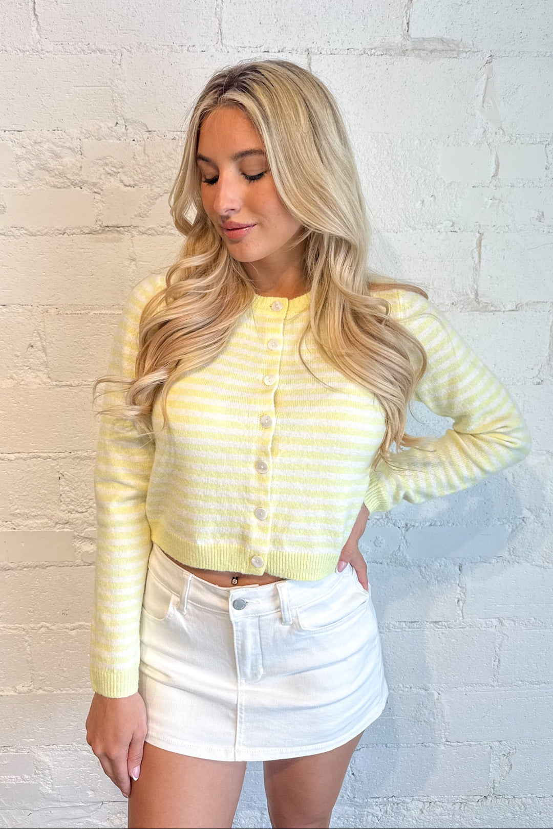  Deja Cropped Cardigan, Cardigan, Spring Styles, Sweaters, Adeline Boutique, Dallas Boutique,Tops , Pullover Sweater