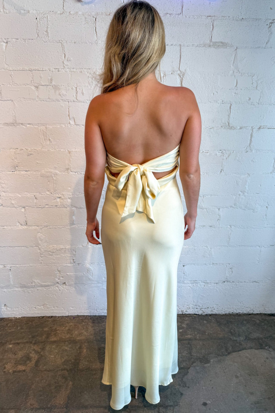 Downtown Strapless Dress, Maxi Dress, Sating Dress, Strapless Maxi Dress, Wedding Guest Dress, Adeline Boutique, Dallas Boutique, Boutique Shopping