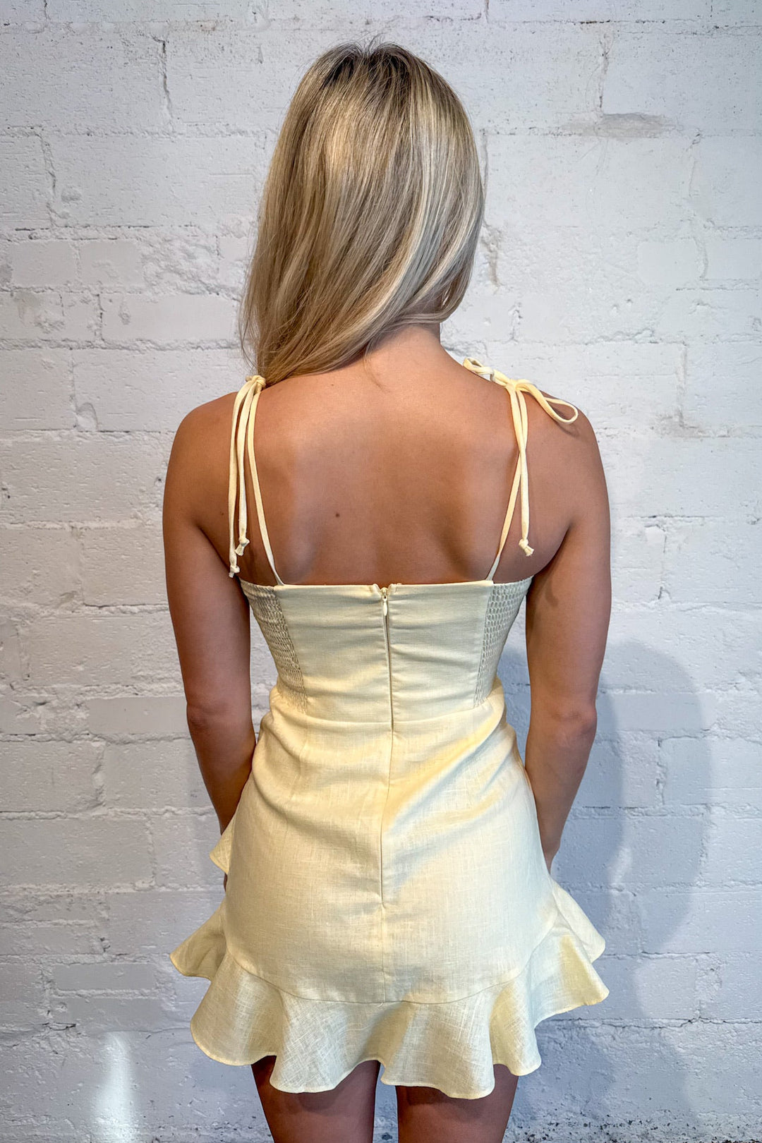 Kathryn Dress, Yellow Dress, Spring and Summer Dresses, Spring and Summer Styles, Sorority Rush Dress, Adeline Boutique, Dallas Boutique, White Dress