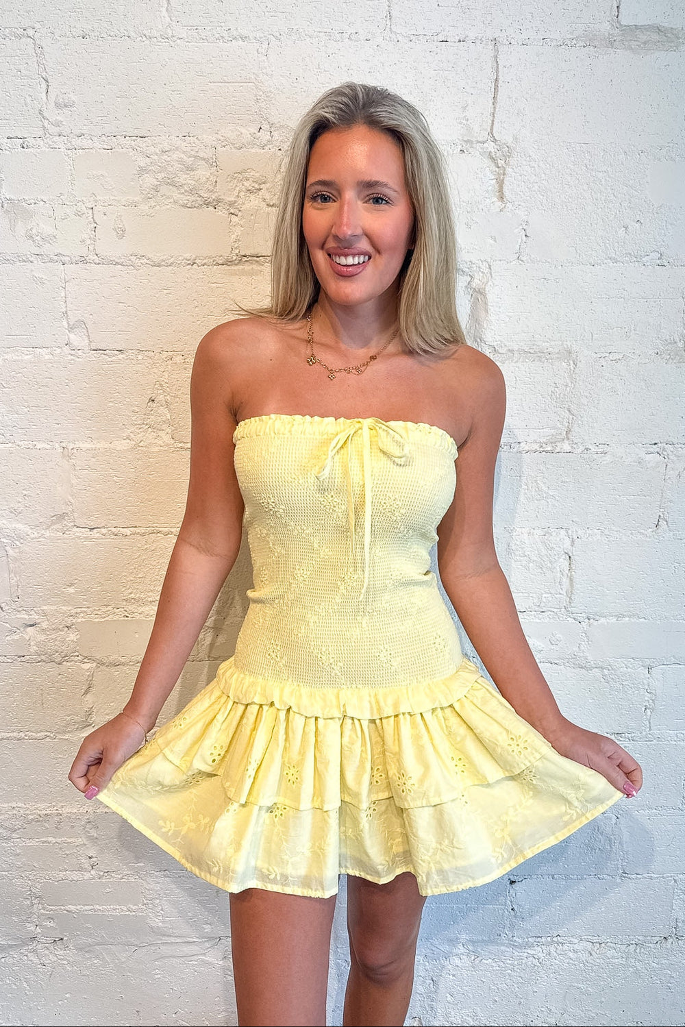 Perfect Spring Dress, Strapless Romper Dress, Spring and Summer Dresses, Vacation Dress, Romper Sorority Rush Dress, Easter Dress, Adeline Boutique, Dallas Boutique