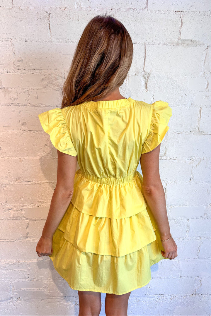 Sugar Belle Tiered Dress, Adeline Boutique, Dallas Boutique, Spring Dress, White Dress, Graduation Dress, Boutiques