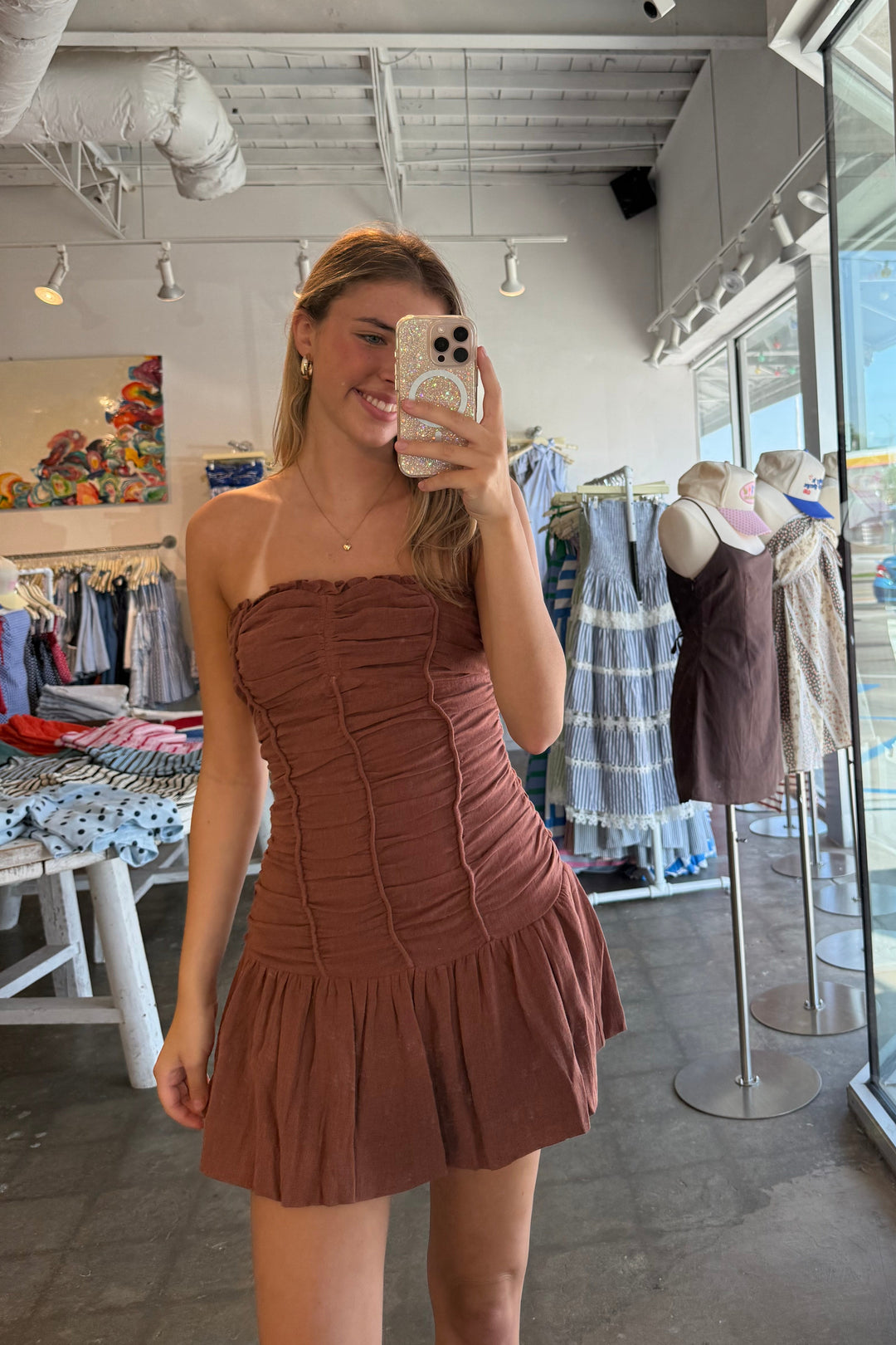 Horns Up Mini Dress – Adeline
