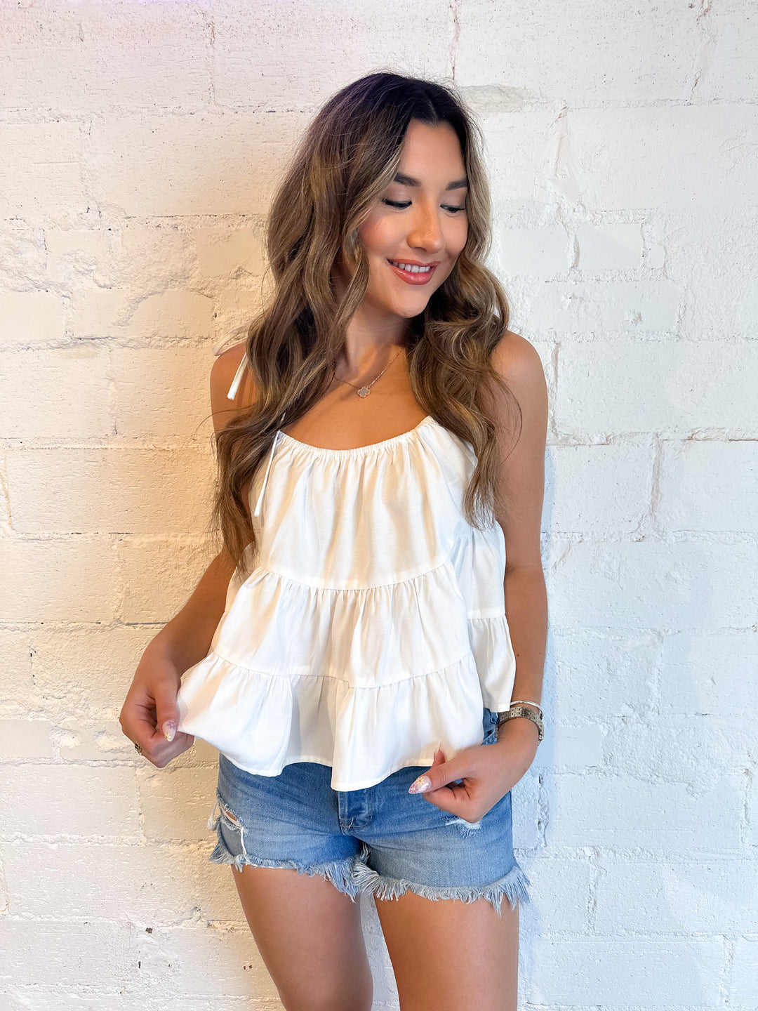 Tessa Tiered Top, Tops, Adeline, Adeline, dallas boutique, dallas texas, texas boutique, women's boutique dallas, adeline boutique, dallas boutique, trendy boutique, affordable boutique