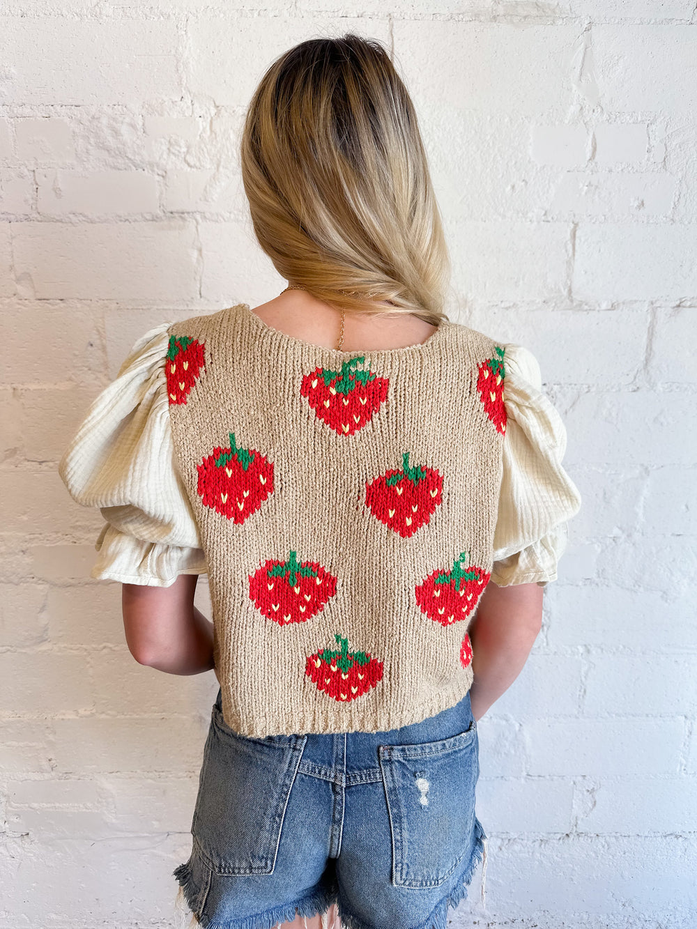 Free People Strawberry Jam Mixed Media Cropped Sweater, Tops, Free People, Adeline, dallas boutique, dallas texas, texas boutique, women's boutique dallas, adeline boutique, dallas boutique, trendy boutique, affordable boutique