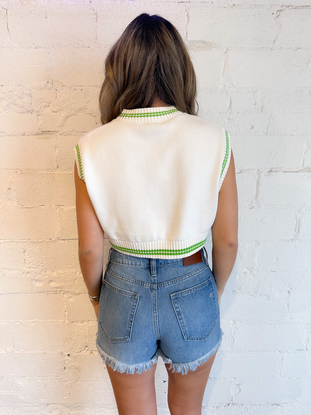 Spring Greens Sweater Vest, Tops, Olivaceous, Adeline, dallas boutique, dallas texas, texas boutique, women's boutique dallas, adeline boutique, dallas boutique, trendy boutique, affordable boutique