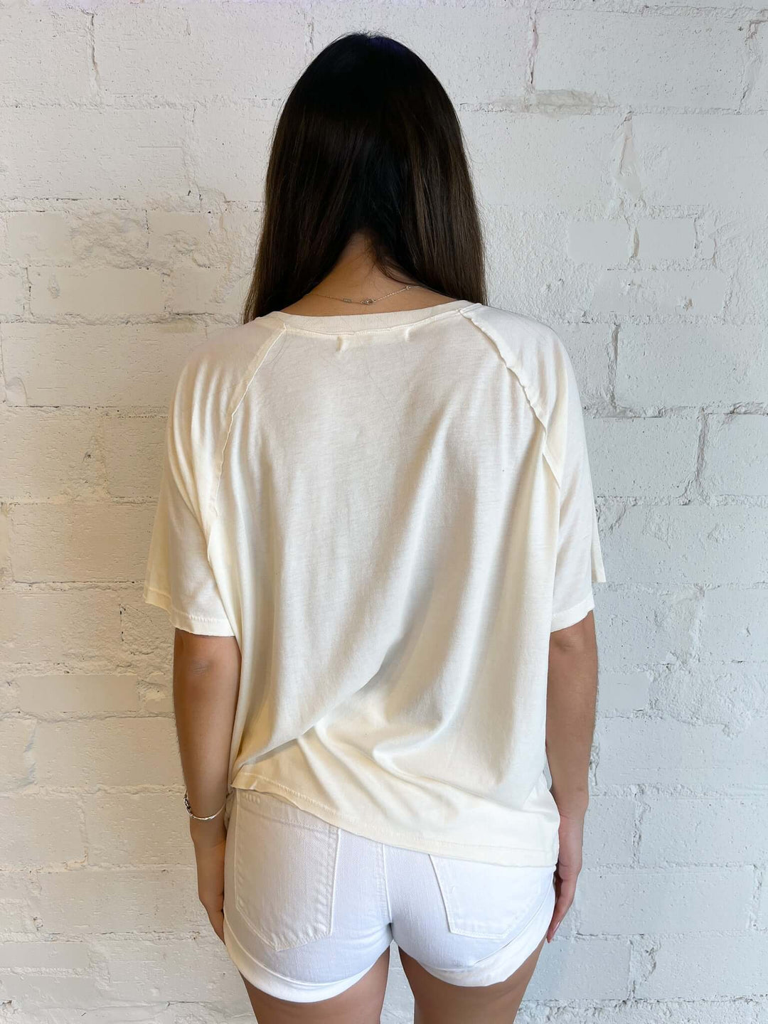 Shaw Notch Neck Vintage Wash Tee, Tops, Adeline, Adeline, dallas boutique, dallas texas, texas boutique, women's boutique dallas, adeline boutique, dallas boutique, trendy boutique, affordable boutique