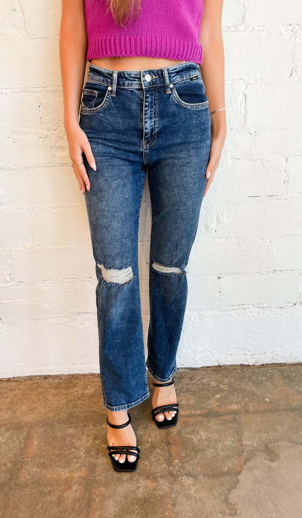 Mavi Barcelona Mid Ripped Recycled Blue, Pants, Mavi Jeans, Adeline, dallas boutique, dallas texas, texas boutique, women's boutique dallas, adeline boutique, dallas boutique, trendy boutique, affordable boutique